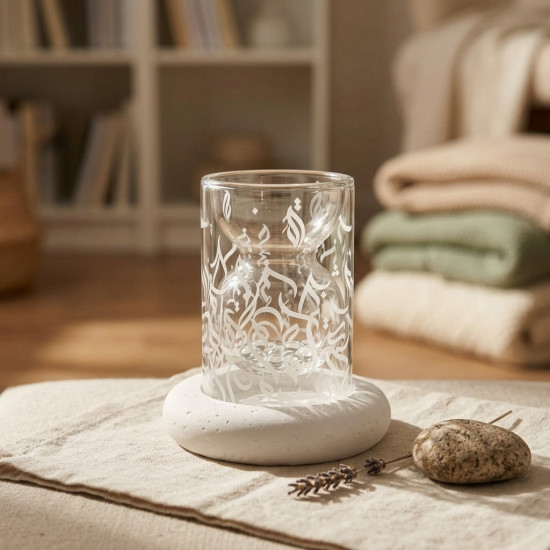 Double Glass Tea Cup Set 6 Pcs